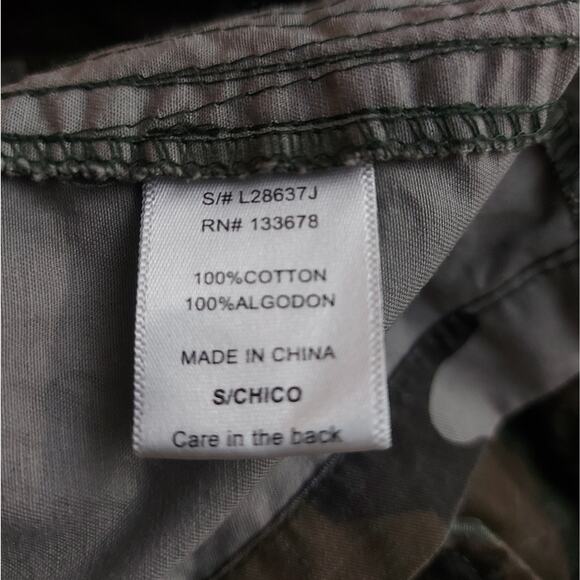 Love Tree Camouflage Jacket S Green/Brown Y2K Cabincore Fisherman Gorpcore Print - Picture 12 of 13